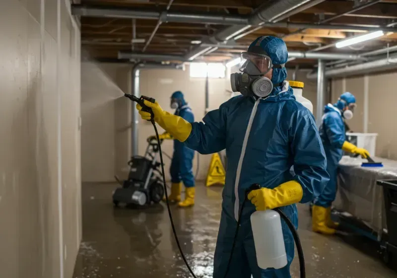 Basement Sanitization and Antimicrobial Treatment process in Medford, MN